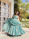 Nsr 891 Pure Fendy Silk Designer Anarkali Kurti With Sharara Dupatta Wholesale In India